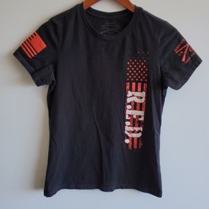 Grunt Style Women's Size XL Black R.E.D Graphic Tshirt
